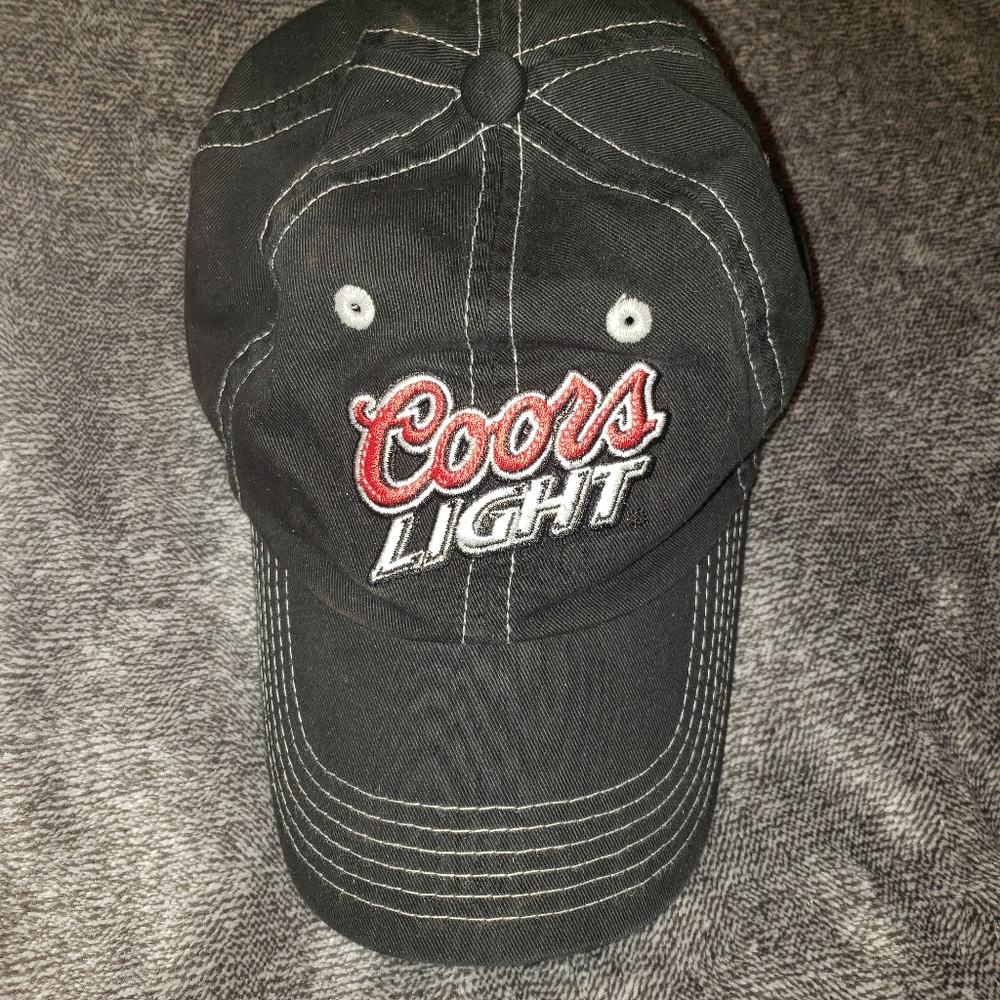 Black Baseball Cap David Stremme American Stock Car Racer #40 Embroidered Coors